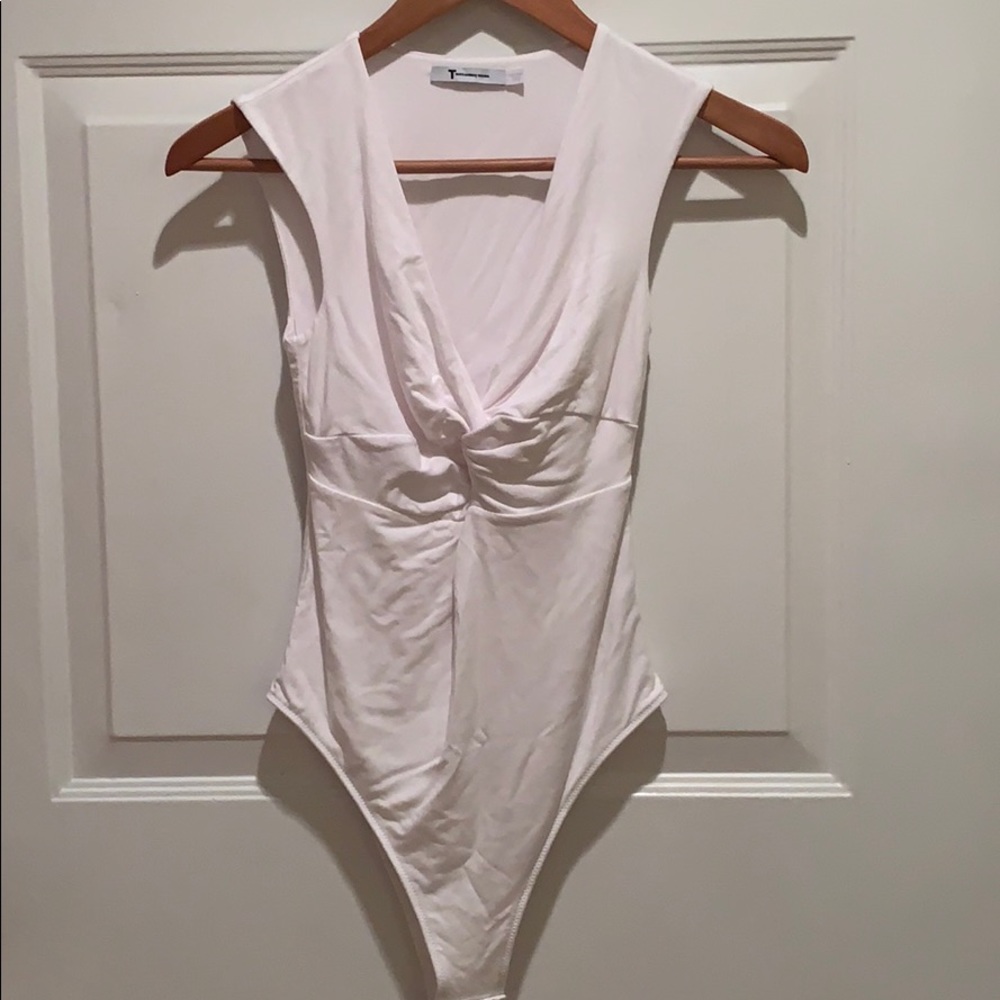 T by Alexander Wang twist-front tee shirt bodysuit